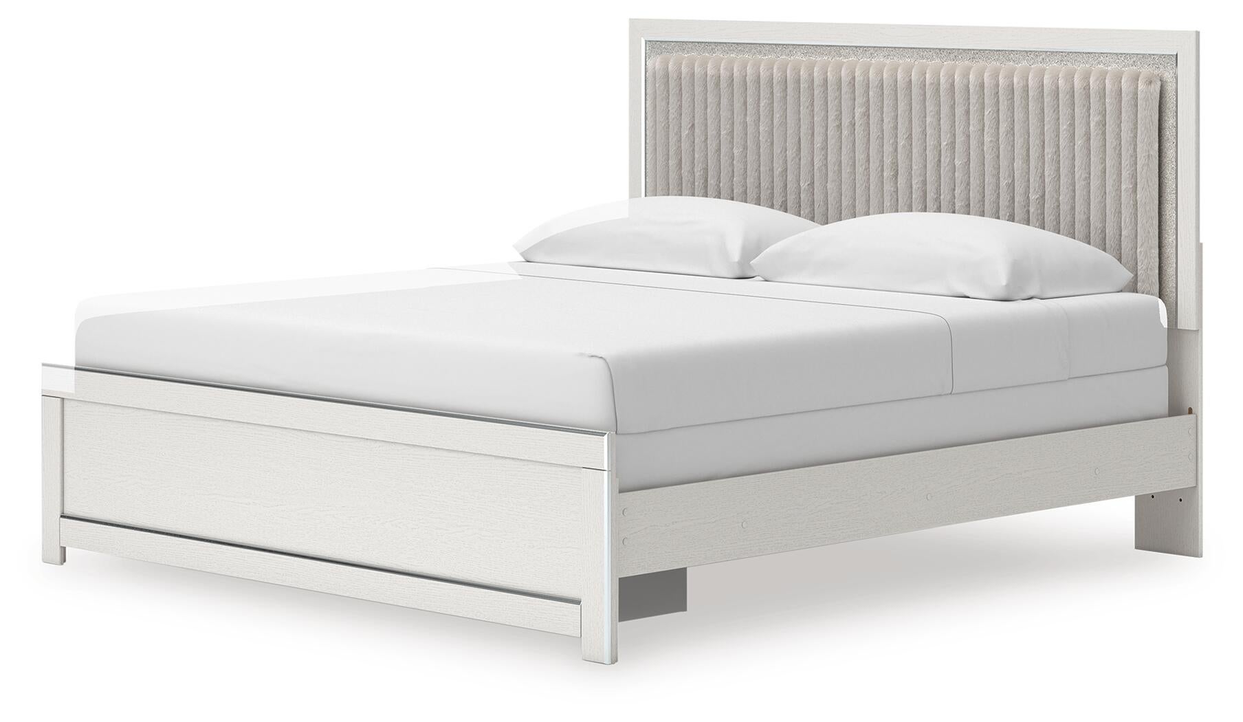 Birmonton  Upholstered Panel Bed, Dresser And Mirror Signature Design by Ashley®