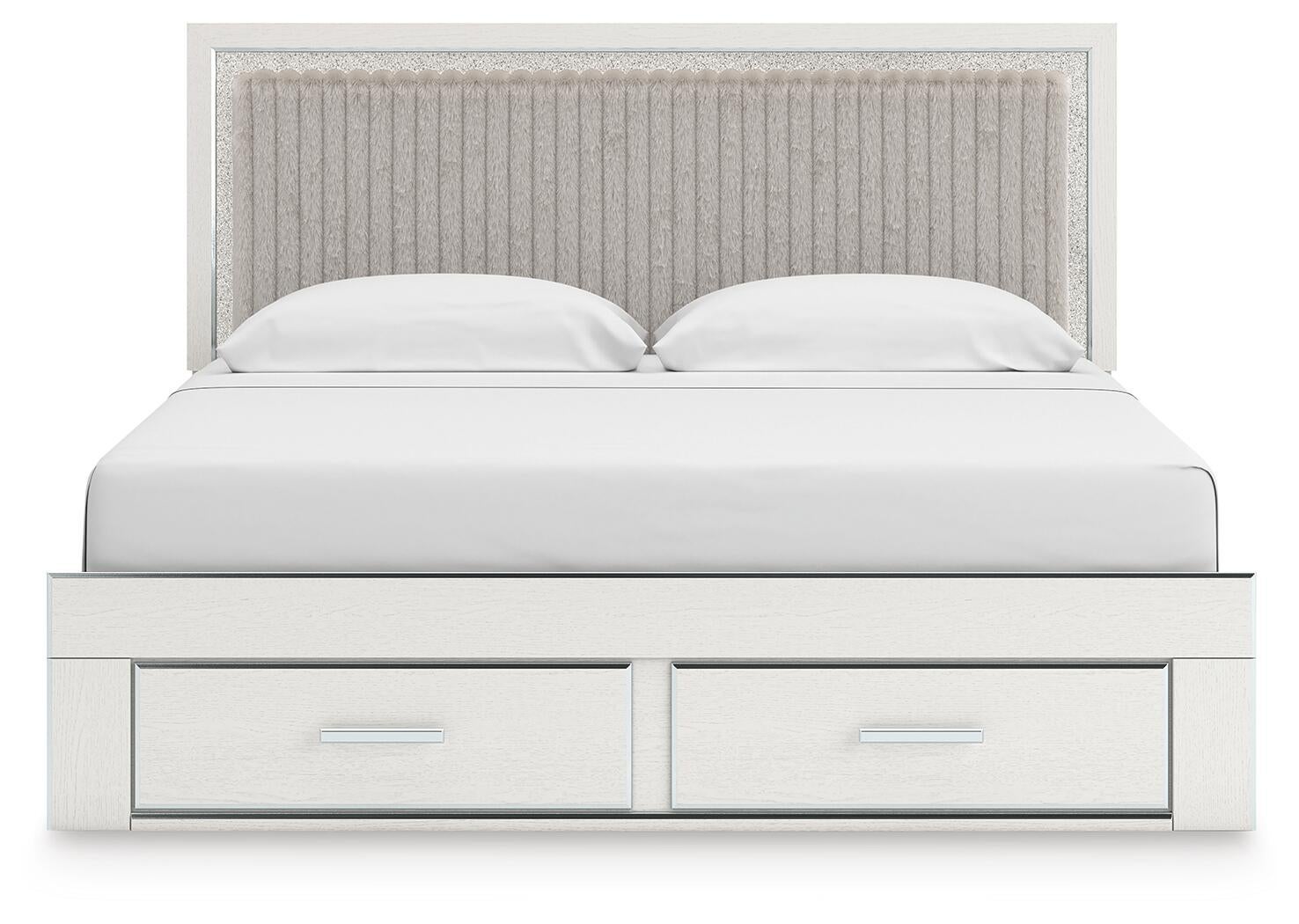Birmonton  Upholstered Panel Platform Storage Bed, Dresser, Mirror And Nightstand Signature Design by Ashley®