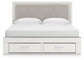 Birmonton  Upholstered Panel Platform Storage Bed, Dresser, Mirror And Nightstand Signature Design by Ashley®
