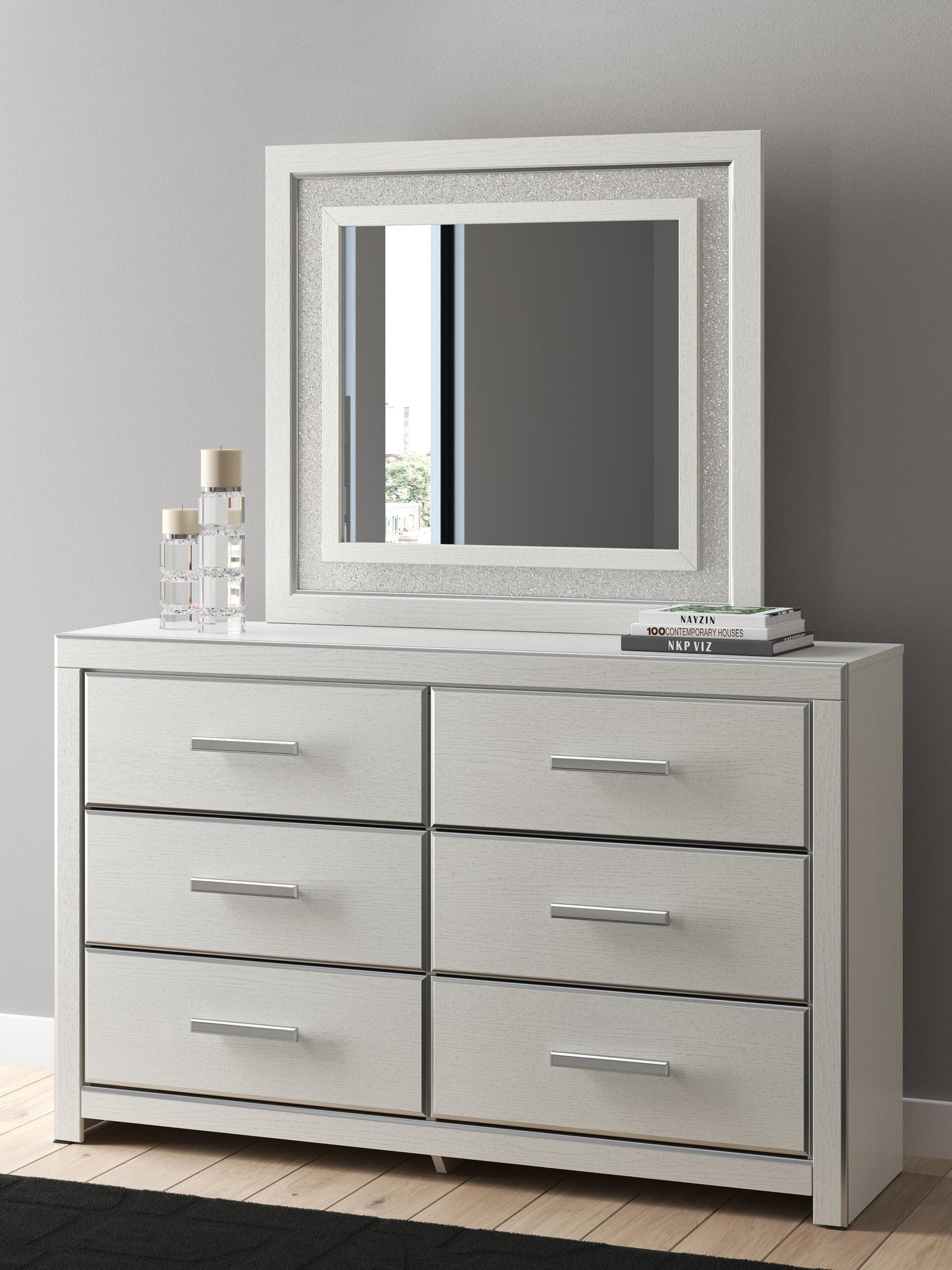 Birmonton  Upholstered Panel Platform Storage Bed, Dresser, Mirror And Nightstand Signature Design by Ashley®