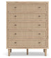 Cielden California  Upholstered Bed With Roll Slats, Dresser, Mirror, Chest And Nightstand Signature Design by Ashley®