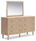 Cielden  Upholstered Bed With Roll Slats, Dresser, Mirror And Nightstand Signature Design by Ashley®