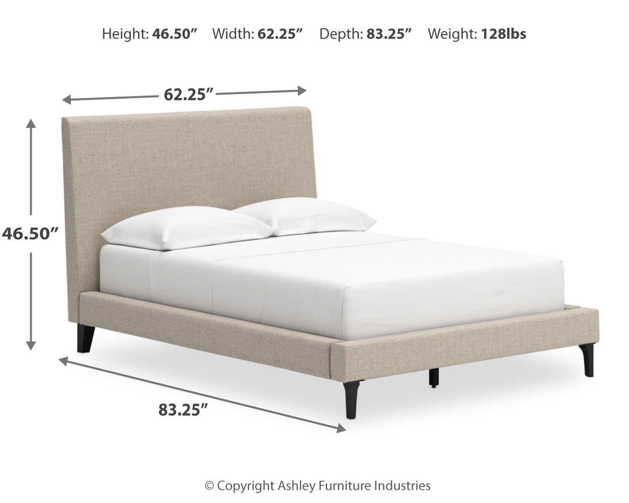 Cielden  Upholstered Bed With Roll Slats, Dresser And Mirror Signature Design by Ashley®