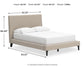 Cielden  Upholstered Bed With Roll Slats, Dresser And Mirror Signature Design by Ashley®