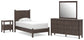 Cadmori  Panel Platform Bed, Dresser, Mirror And Nightstand
