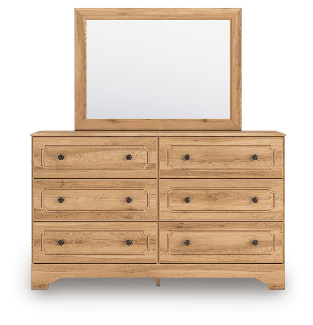 Galletyn  Panel Bed With Mirrored Dresser Signature Design by Ashley®