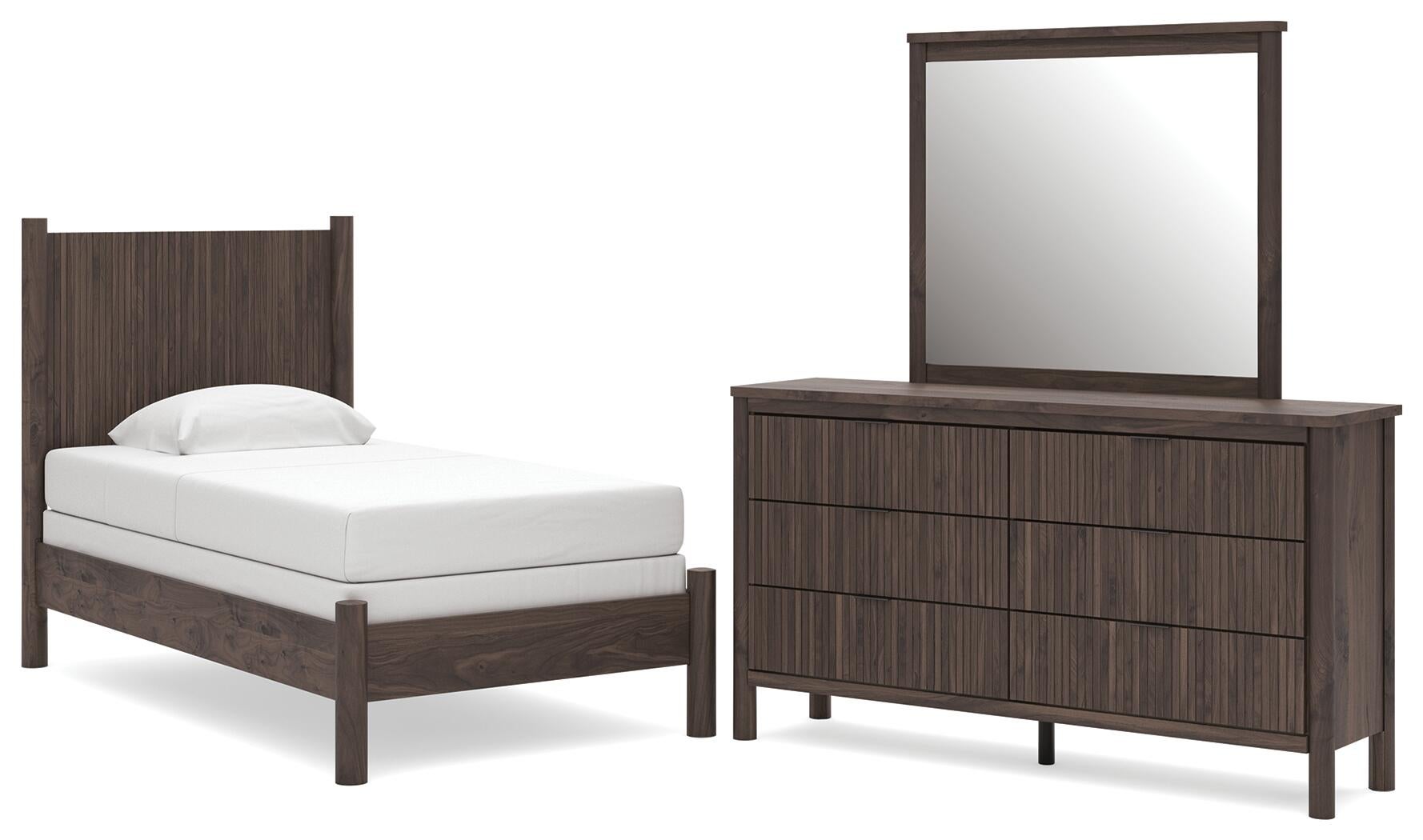 Cadmori  Panel Bed, Dresser And Mirror Signature Design by Ashley®