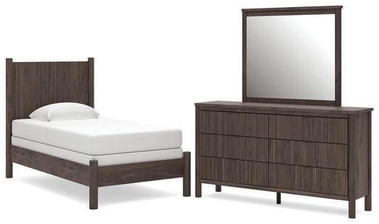 Pamytta  Panel Bed, Dresser And Mirror Signature Design by Ashley®