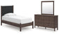 Cadmori  Upholstered Panel Platform Bed, Dresser And Mirror Signature Design by Ashley®