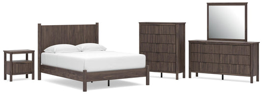 Pamytta  Panel Platform Bed, Dresser, Mirror, Chest And Nightstand Signature Design by Ashley®