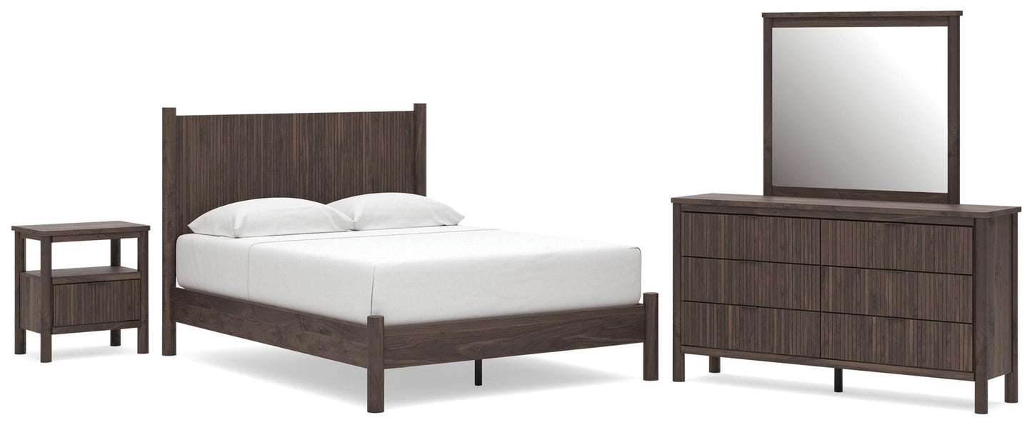 Cadmori  Panel Platform Bed, Dresser, Mirror And Nightstand Signature Design by Ashley®