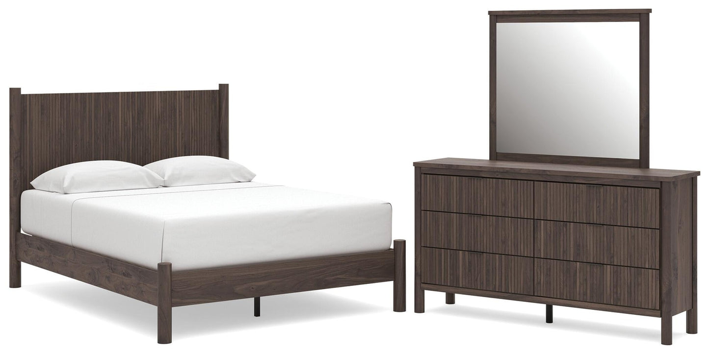 Cadmori  Panel Platform Bed, Dresser And Mirror Signature Design by Ashley®