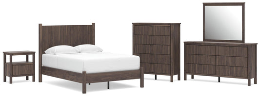Pamytta  Panel Platform Bed, Dresser, Mirror, Chest And Nightstand Signature Design by Ashley®
