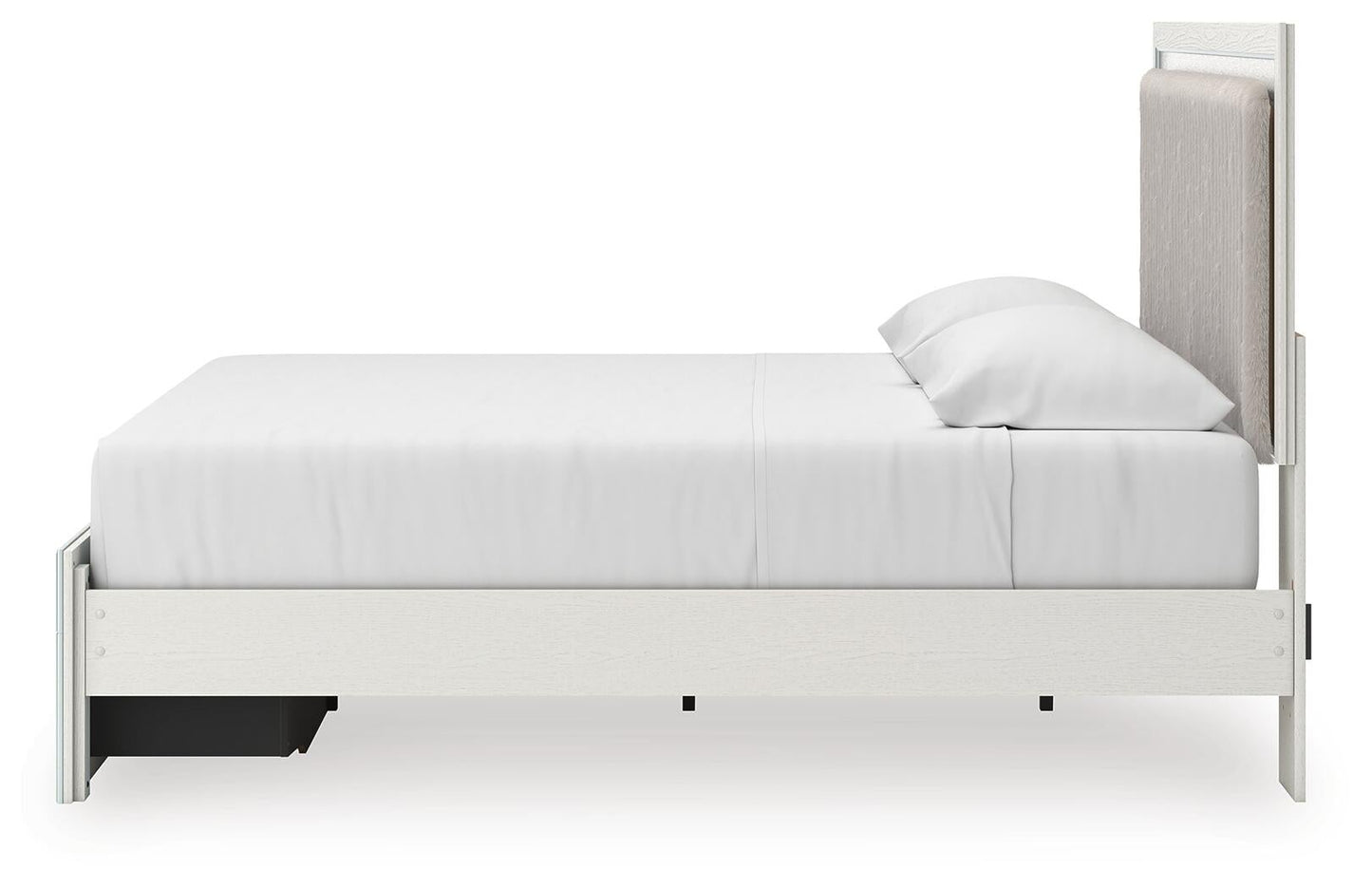 Birmonton  Upholstered Panel Platform Storage Bed, Dresser And Mirror Signature Design by Ashley®