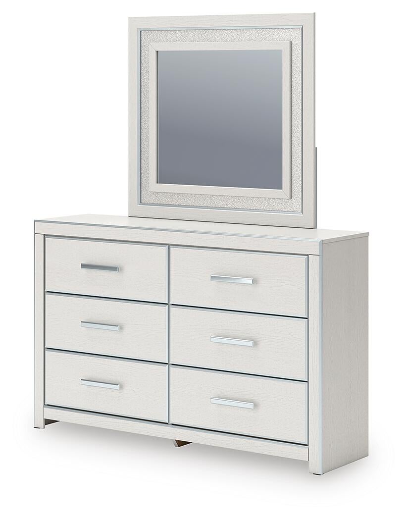 Birmonton  Upholstered Panel Platform Bed, Dresser, Mirror And Nightstand Signature Design by Ashley®