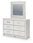 Birmonton  Upholstered Panel Platform Bed, Dresser, Mirror And Nightstand Signature Design by Ashley®
