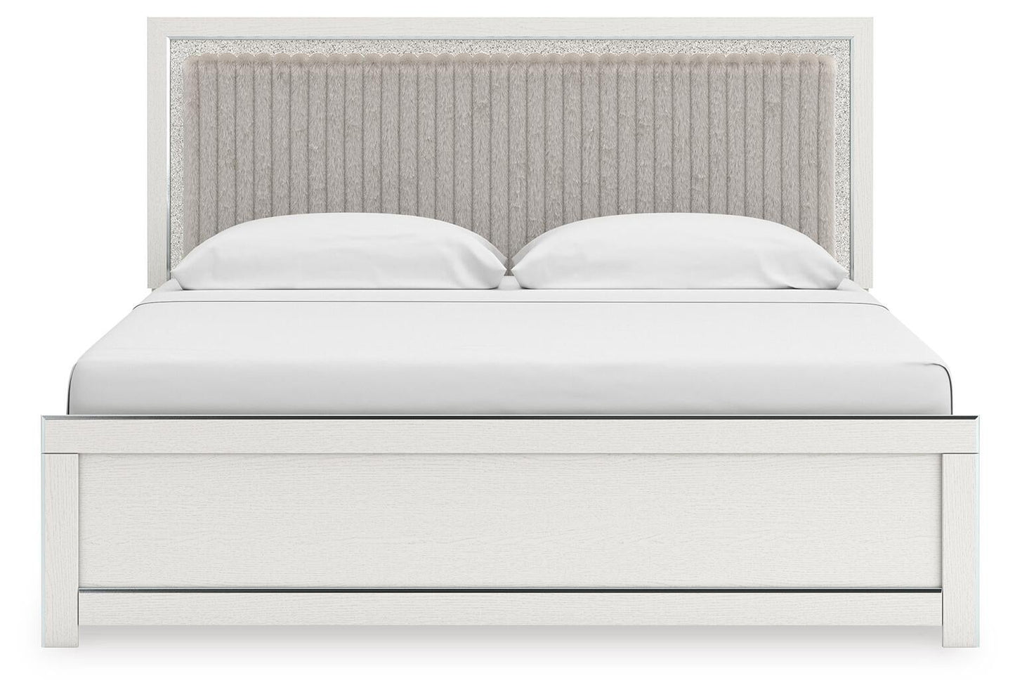 Birmonton  Upholstered Panel Platform Bed, Dresser, Mirror And Nightstand Signature Design by Ashley®
