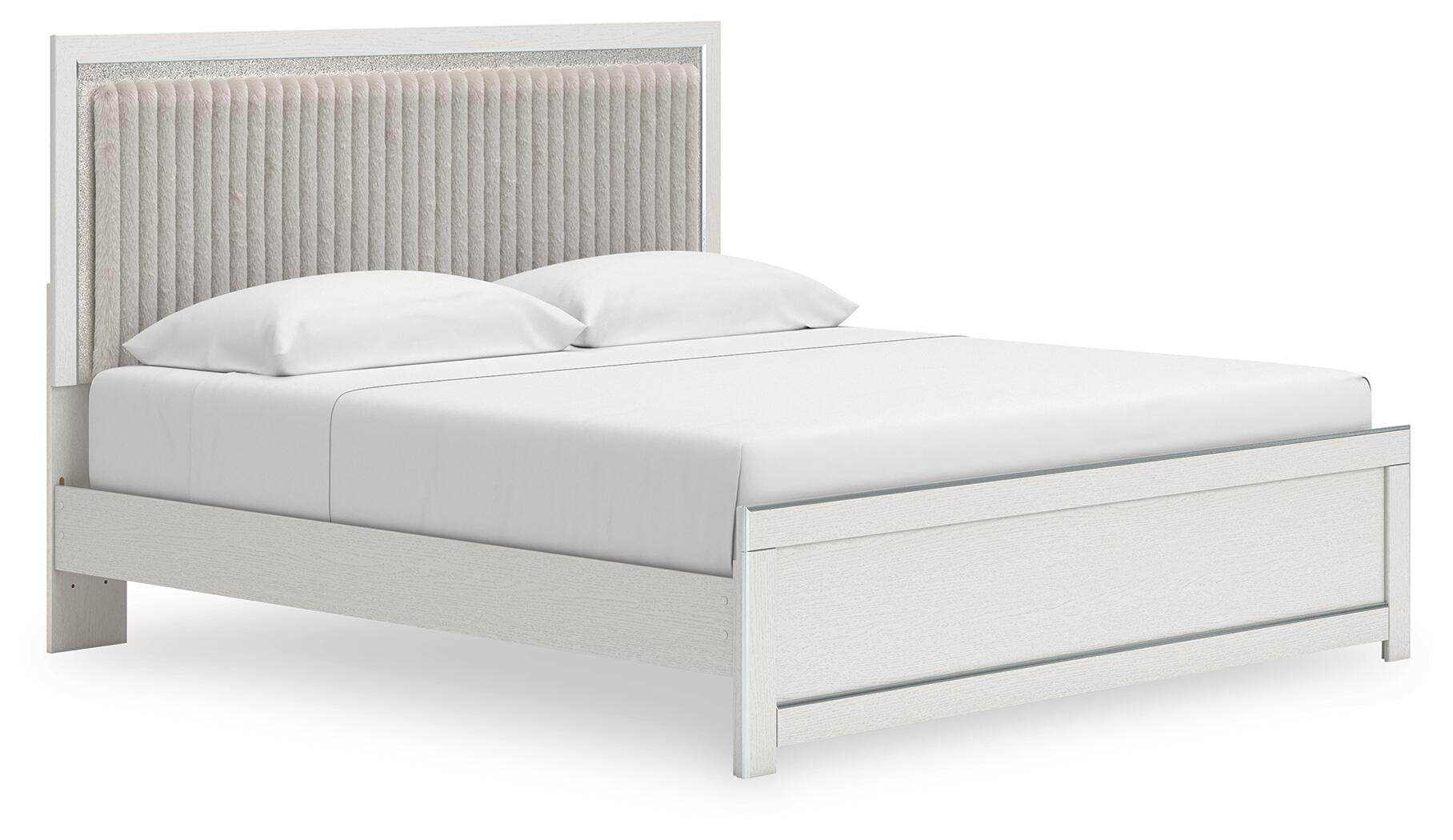 Birmonton  Upholstered Panel Platform Bed, Dresser, Mirror And Nightstand Signature Design by Ashley®
