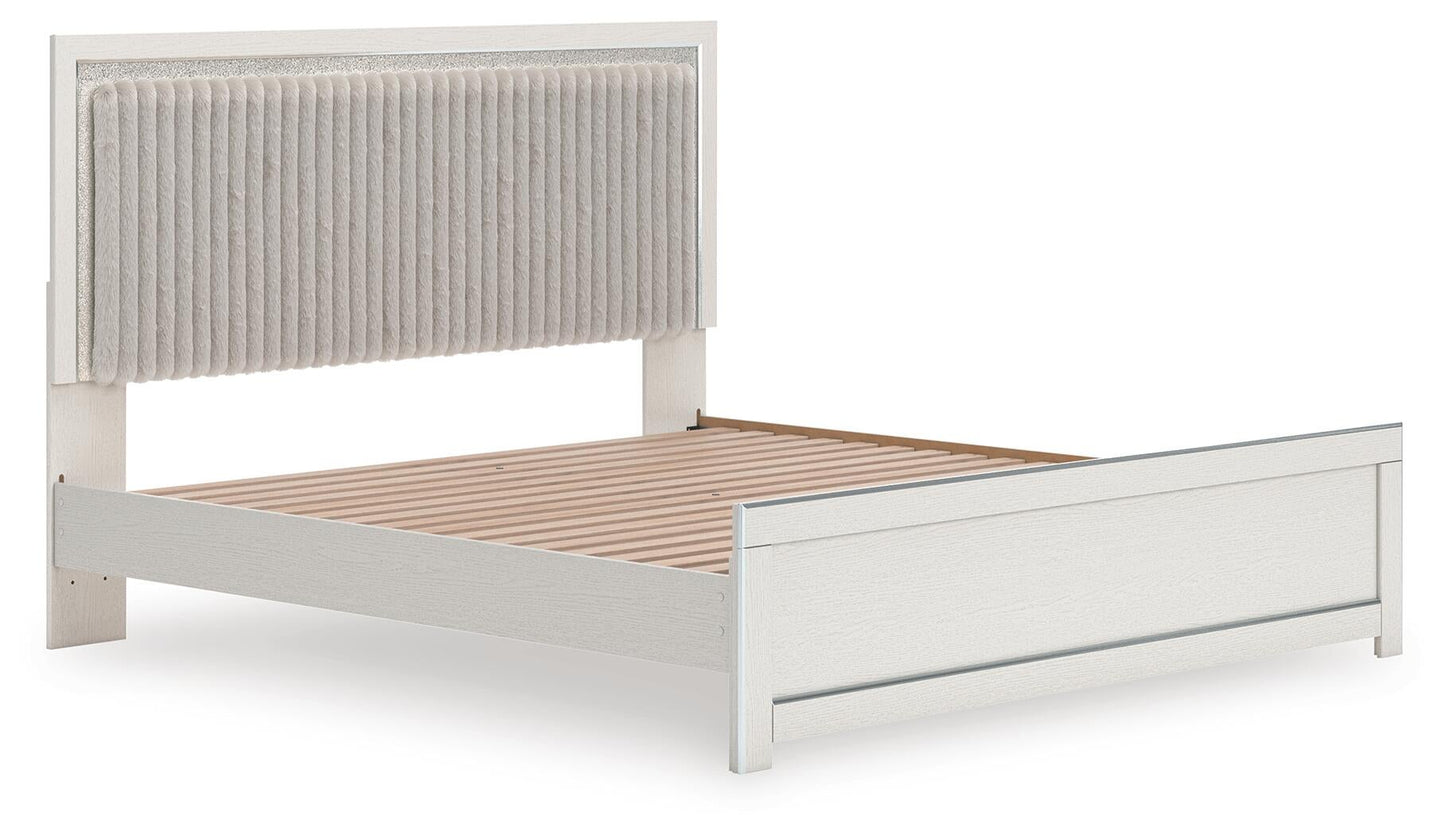 Birmonton  Upholstered Panel Platform Bed, Dresser, Mirror And Nightstand Signature Design by Ashley®