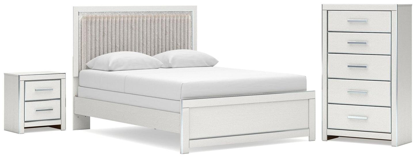 Birmonton  Upholstered Panel Bed, Dresser, Mirror And Nightstand Signature Design by Ashley®