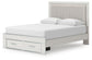Birmonton  Upholstered Panel Platform Storage Bed, Dresser, Mirror, Chest And Nightstand