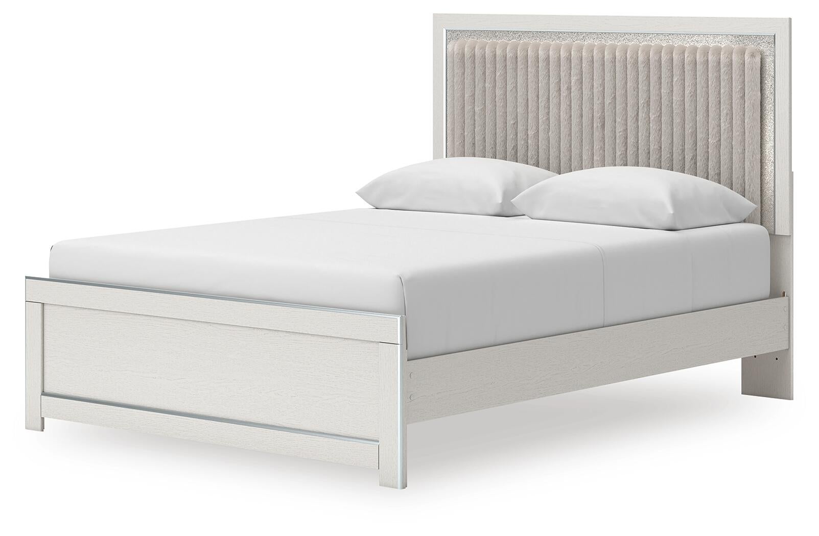 Birmonton  Upholstered Panel Platform Bed, Dresser, Mirror And Nightstand Signature Design by Ashley®