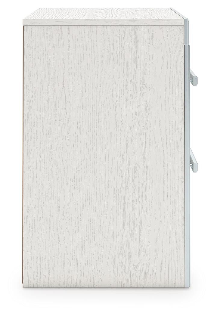 Birmonton  Upholstered Panel Platform Bed, Dresser, Mirror And Nightstand Signature Design by Ashley®