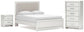 Birmonton  Upholstered Panel Platform Bed, Dresser, Mirror And Nightstand Signature Design by Ashley®