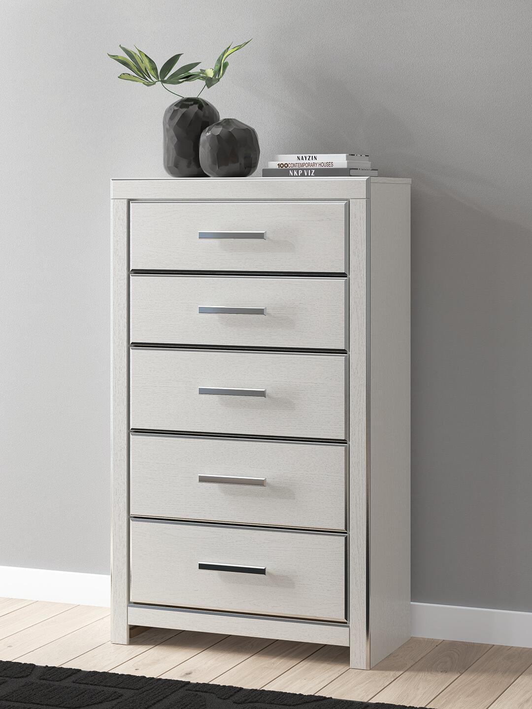 Birmonton  Upholstered Panel Platform Bed, Dresser, Mirror And Nightstand Signature Design by Ashley®