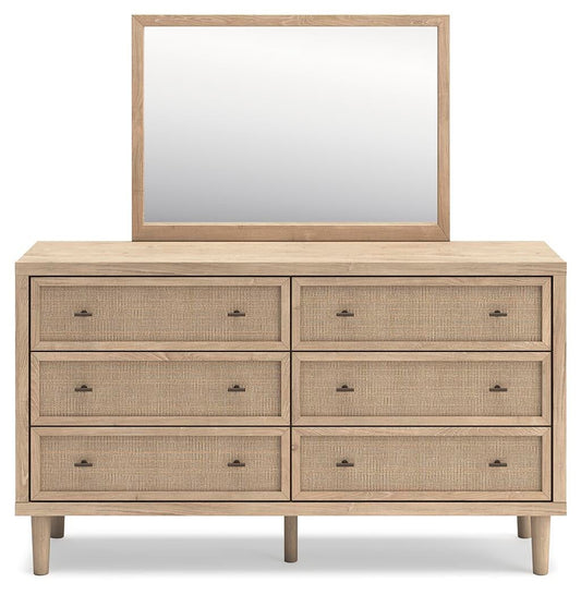 Cielden  Upholstered Bed With Roll Slats, Dresser, Mirror And Nightstand Signature Design by Ashley®