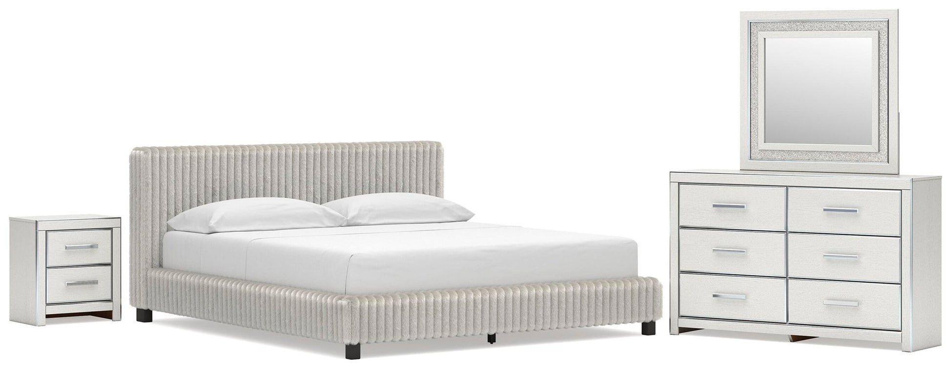 Birmonton California  Upholstered Bed, Dresser, Mirror And Nightstand Signature Design by Ashley®