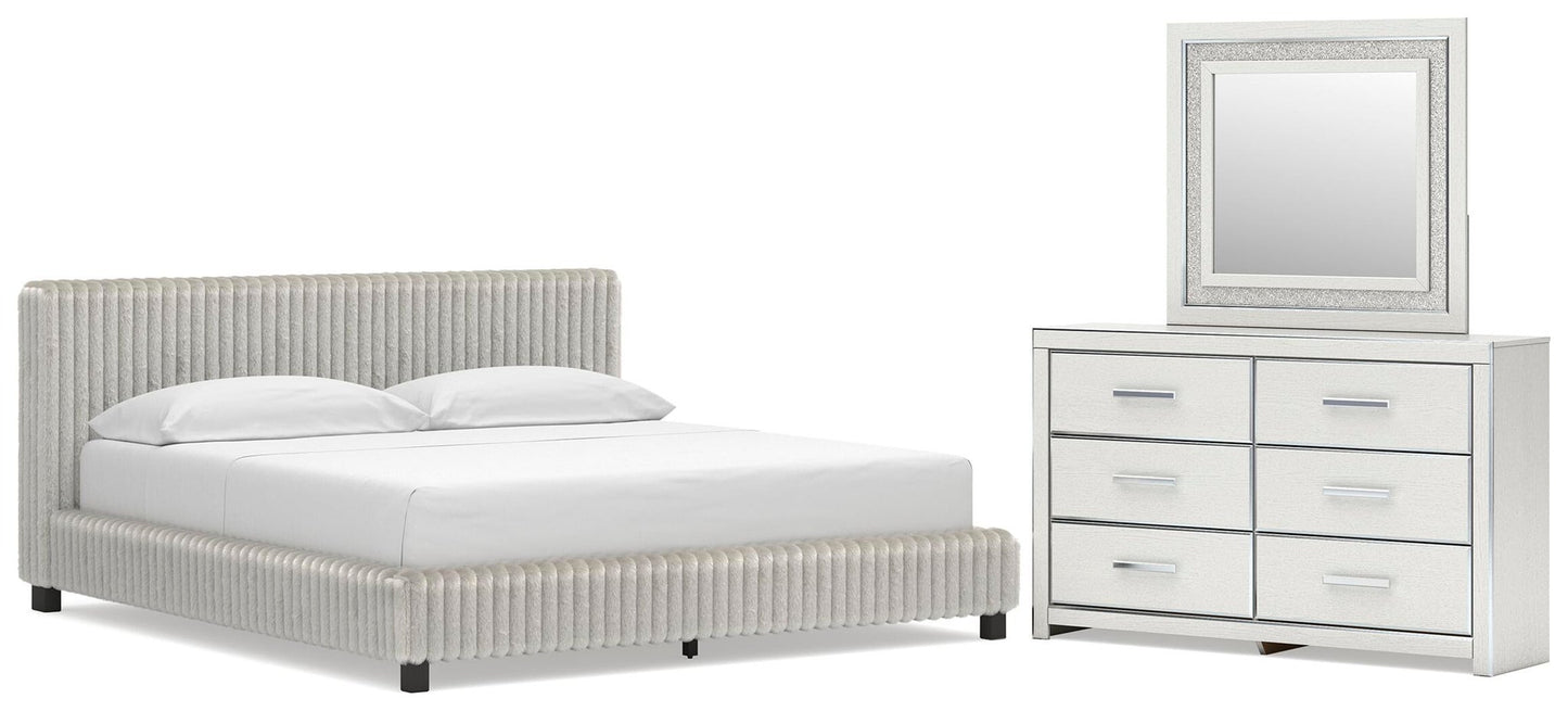Birmonton California  Upholstered Bed, Dresser And Mirror Signature Design by Ashley®