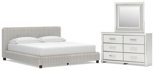 Zuraleus California  Upholstered Bed, Dresser And Mirror Signature Design by Ashley®