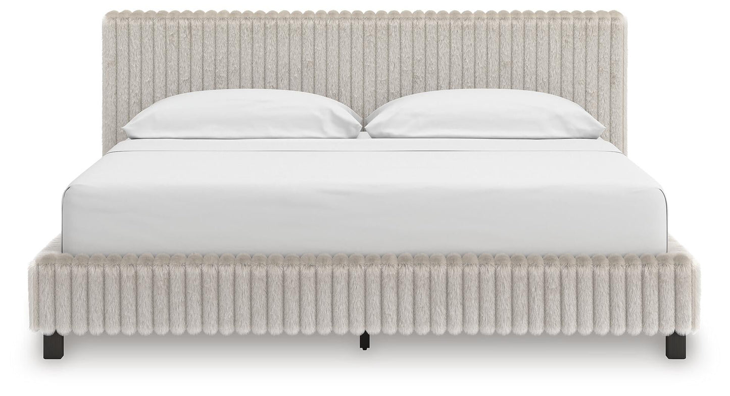 Birmonton California  Upholstered Bed, Dresser And Mirror Signature Design by Ashley®