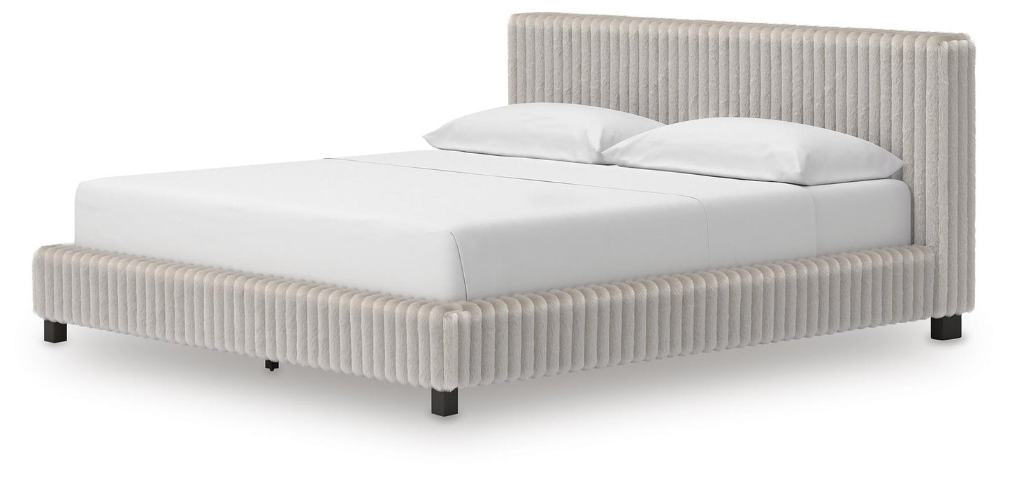 Birmonton California  Upholstered Bed, Dresser And Mirror Signature Design by Ashley®