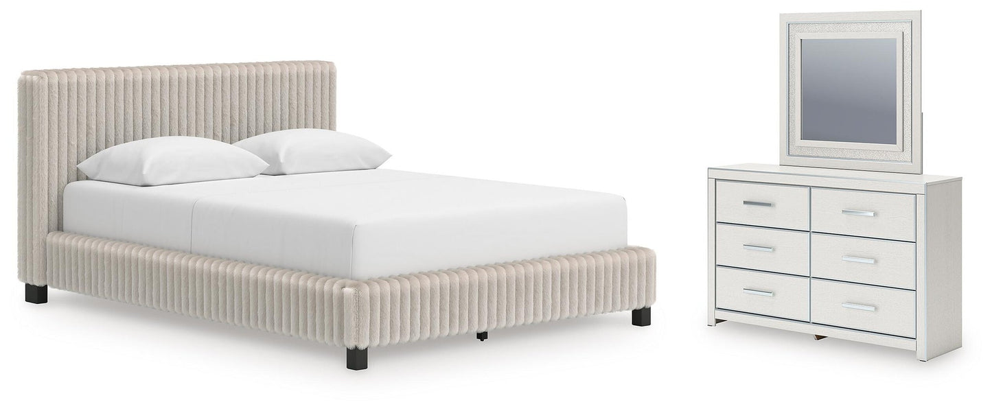 Birmonton  Upholstered Bed, Dresser And Mirror Signature Design by Ashley®