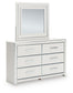 Birmonton  Upholstered Bed, Dresser And Mirror Signature Design by Ashley®