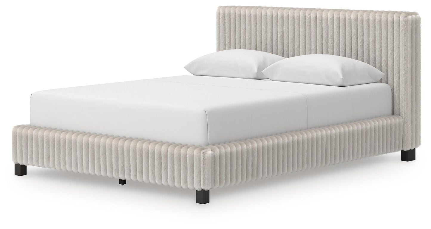 Birmonton  Upholstered Bed, Dresser And Mirror Signature Design by Ashley®