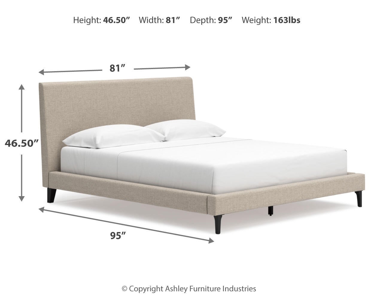 Cielden California  Upholstered Bed With Roll Slats, Dresser And Mirror Signature Design by Ashley®