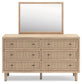 Cielden  Upholstered Bed With Roll Slats, Dresser, Mirror, Chest And Nightstand Signature Design by Ashley®