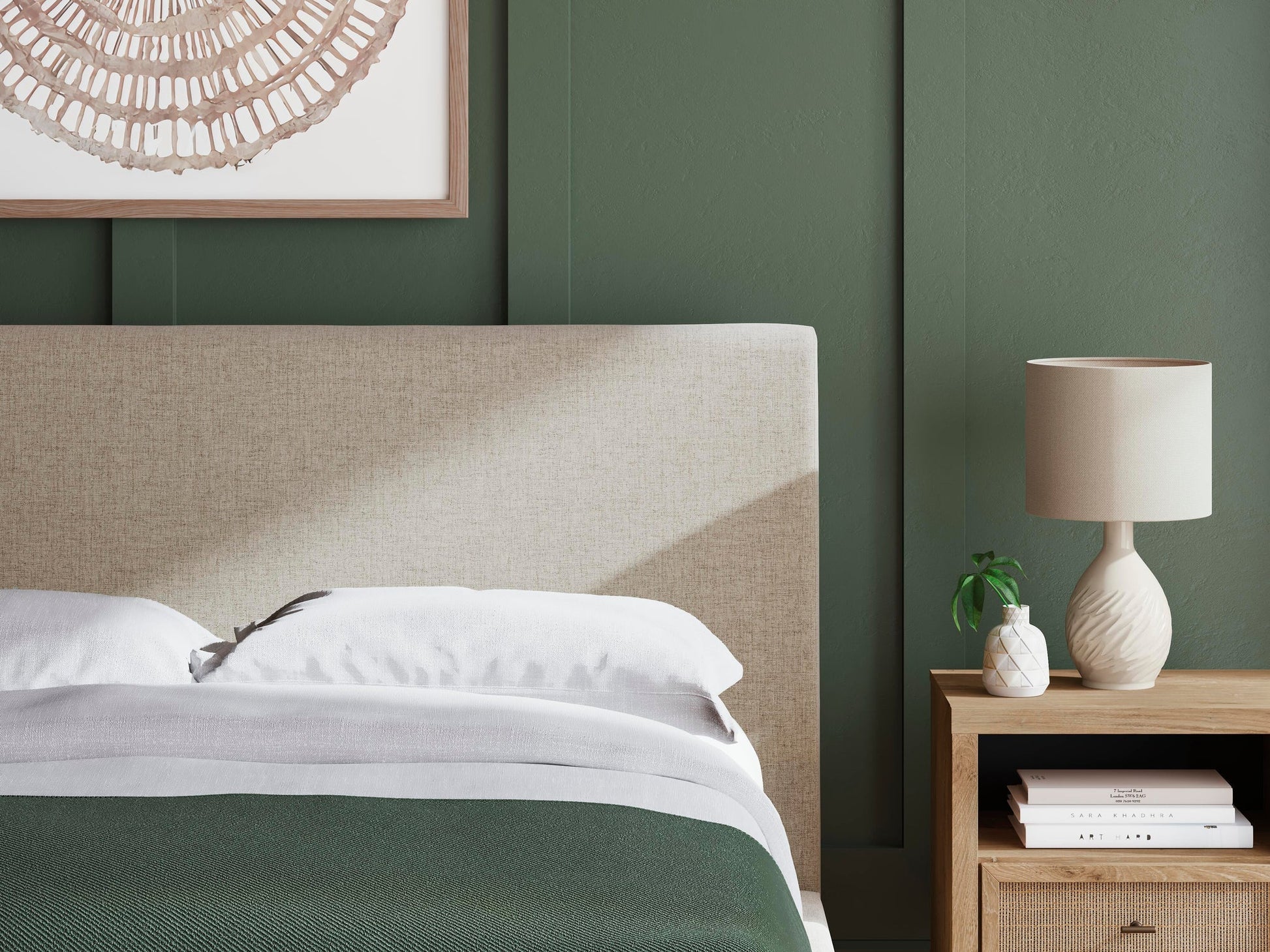 Cielden  Upholstered Bed With Roll Slats, Dresser And Mirror Signature Design by Ashley®