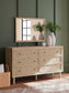 Cielden  Upholstered Bed With Roll Slats, Dresser, Mirror, Chest And Nightstand Signature Design by Ashley®