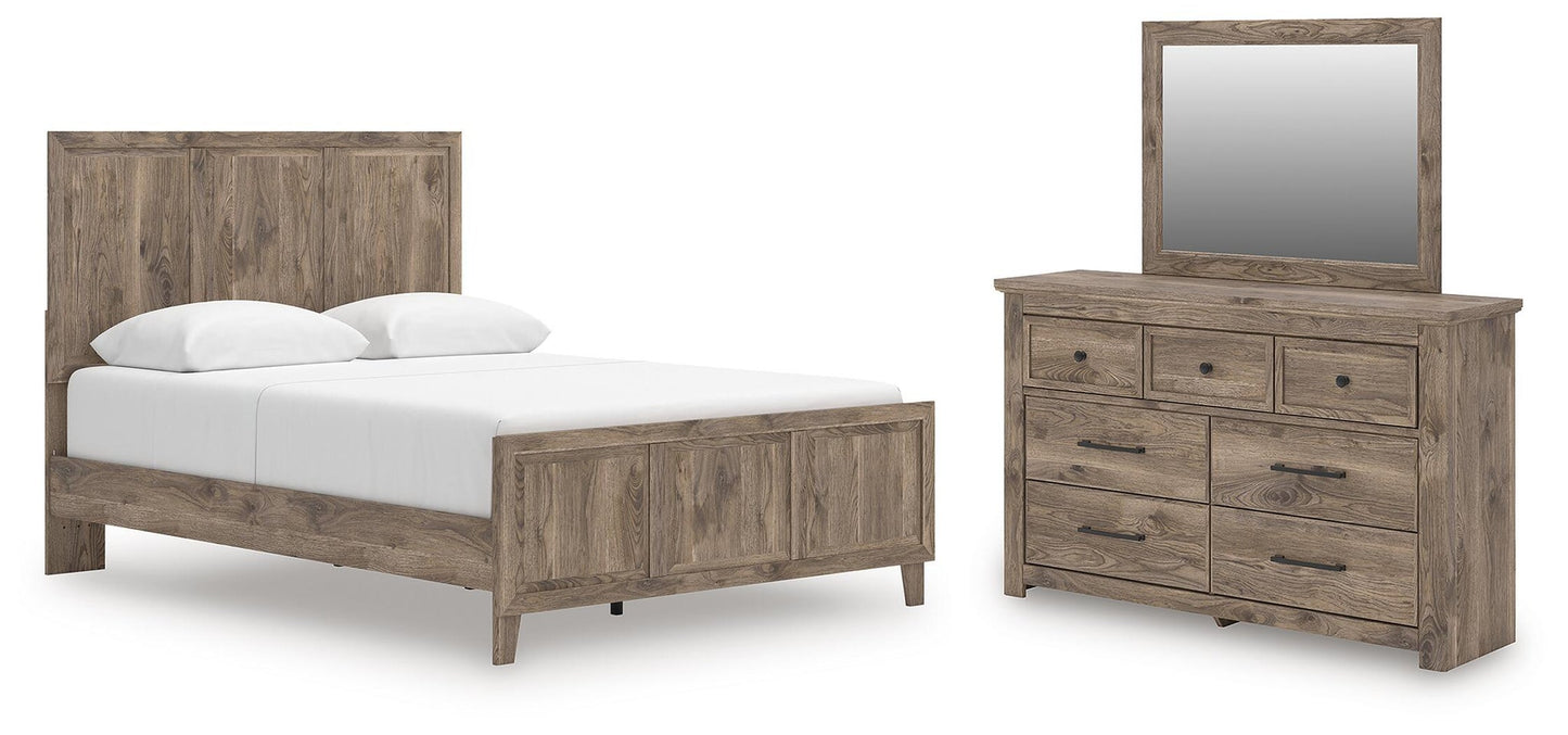 Keithland  Panel Bed With Mirrored Dresser Signature Design by Ashley®