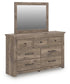 Keithland  Panel Bed With Mirrored Dresser Signature Design by Ashley®