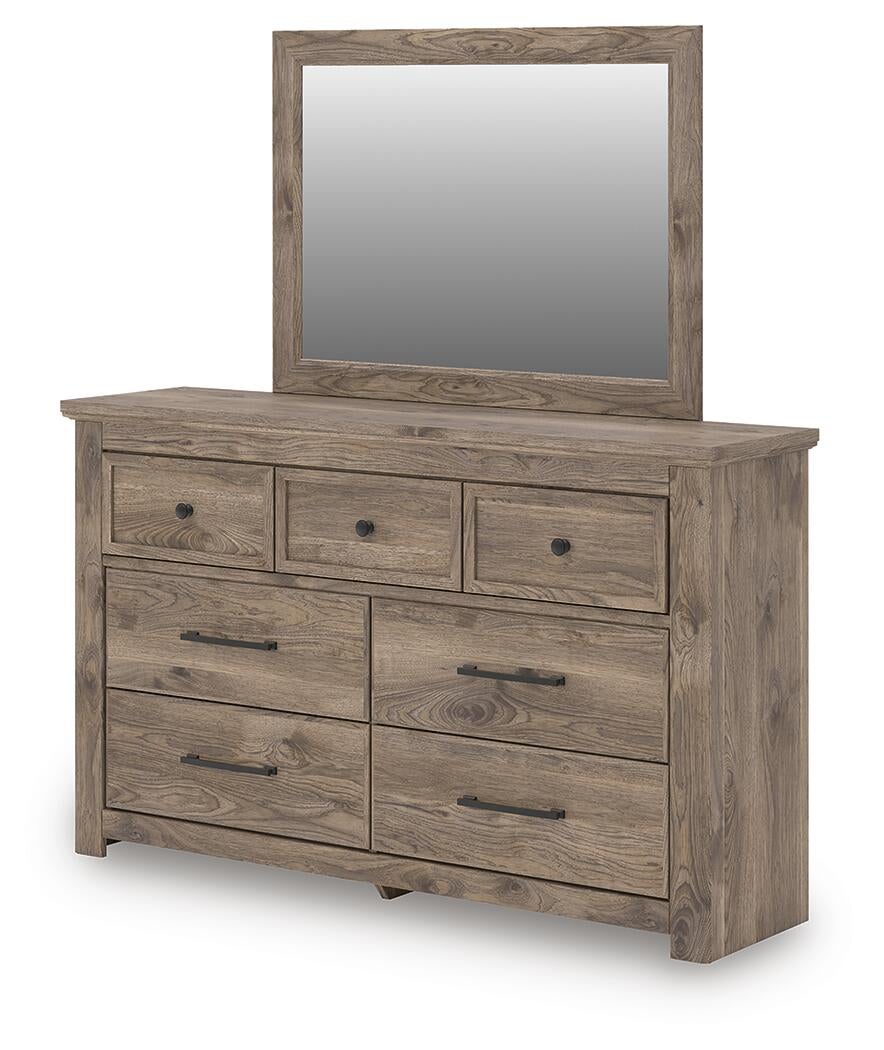 Keithland  Panel Bed With Mirrored Dresser Signature Design by Ashley®