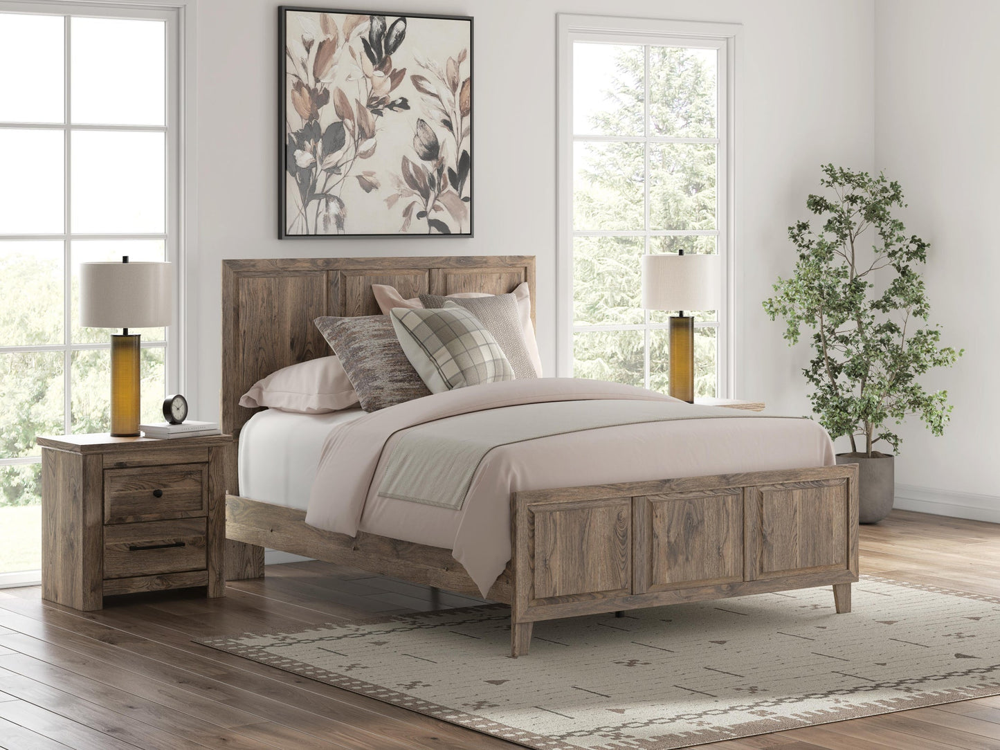 Keithland  Panel Bed With Mirrored Dresser Signature Design by Ashley®