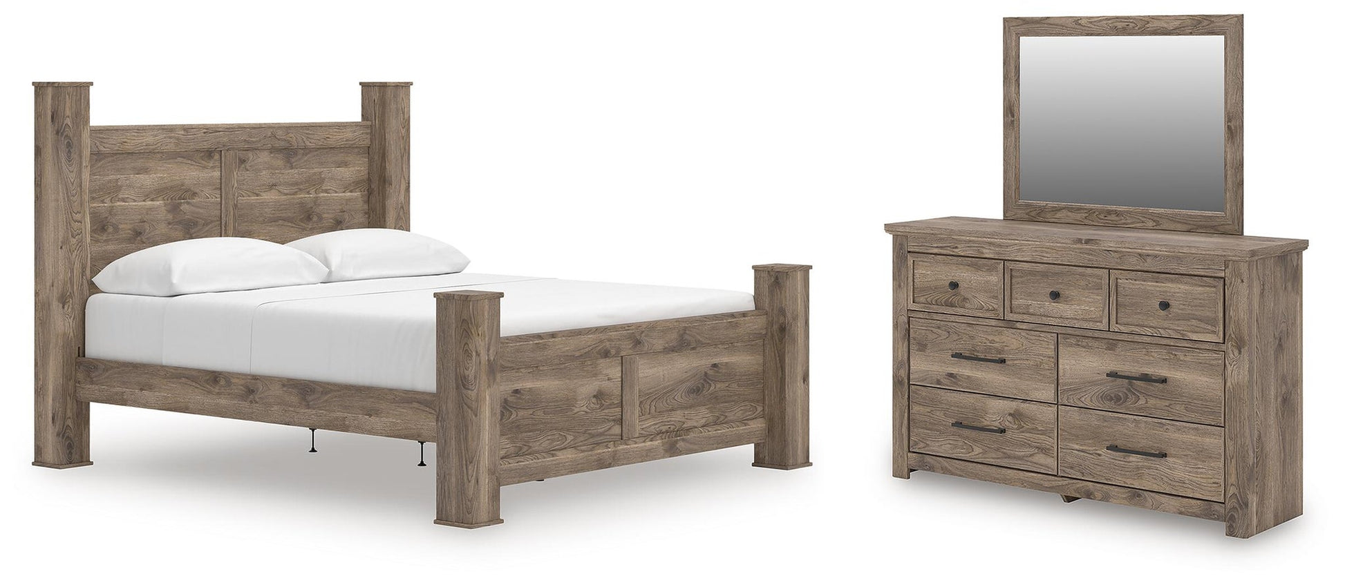 Keithland  Poster Bed, Dresser And Mirror Signature Design by Ashley®