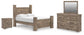 Keithland  Poster Bed With Mirrored Dresser And Nightstand Signature Design by Ashley®