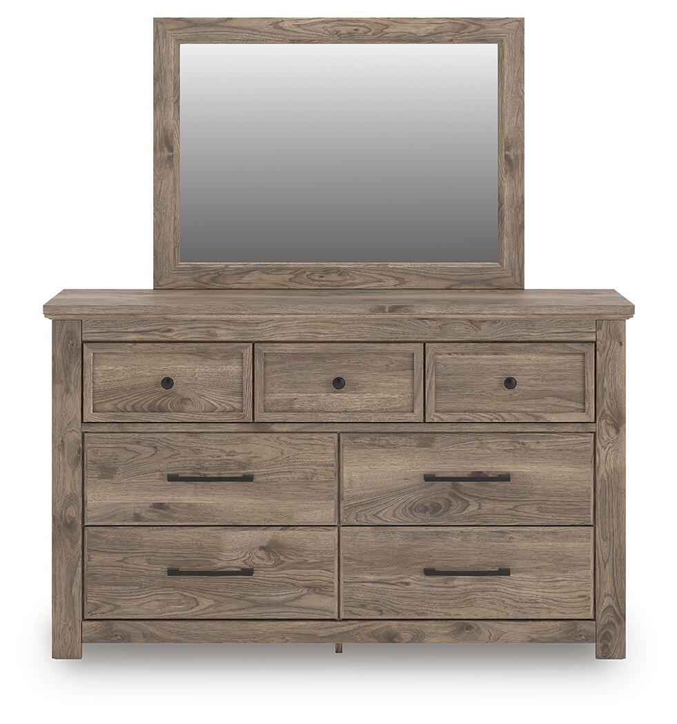 Keithland  Panel Bed With Mirrored Dresser And Nightstand Signature Design by Ashley®