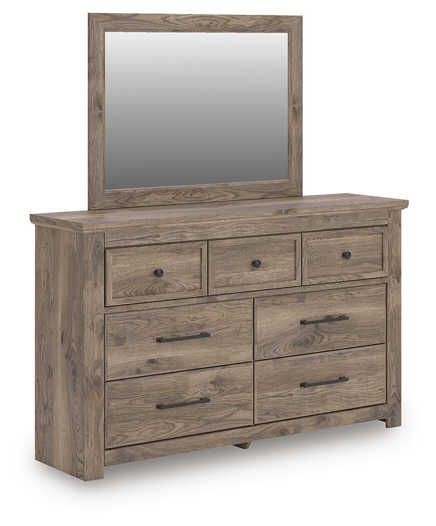 Keithland  Panel Bed With Mirrored Dresser And Nightstand Signature Design by Ashley®